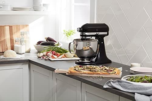 KitchenAid Artisan Series 5 Quart Tilt Head Stand Mixer with Pouring Shield KSM150PS, Onyx Black — view 6