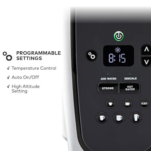 Keurig K-Elite Single Serve K-Cup Pod Coffee Maker, with Strength and Temperature Control, Iced Coffee Capability, 8 to 12oz Brew Size, Programmable, Brushed Silver — view 4