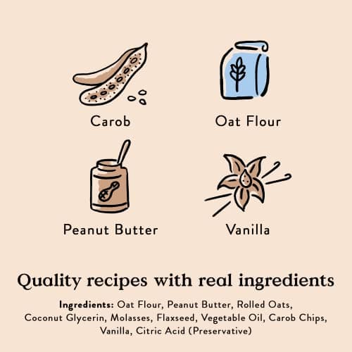 Bocce's Bakery Campfire S'Mores Treats for Dogs, Wheat-Free Everyday Dog Treats, Made with Real Ingredients, Baked in The USA, Natural Soft & Chewy Cookies, Peanut Butter, Carob, & Vanilla, 6 oz — view 2