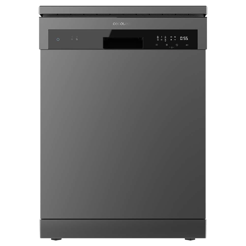 Cecotec Lavavajillas Compacto de 60 cm Bolero Aguazero 6110 Dark E, 1850W, 13 Cubiertos, 6 Programas, Funciones Media Carga, programa 3 en 1, Delay Start, Dry+, FullTouch y ChildLock