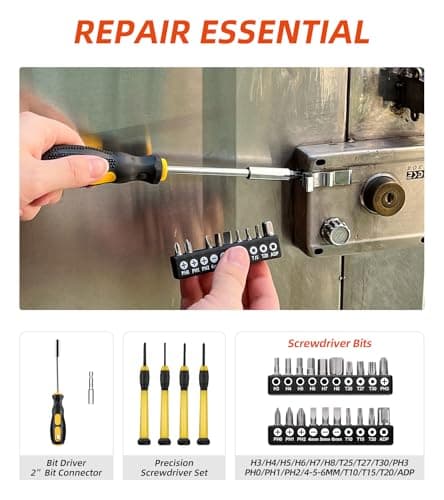 DIFFLIFE 40-Piece Tool Set - General Household Hand Tool Kit with Plastic Toolbox Storage Case… — view 2
