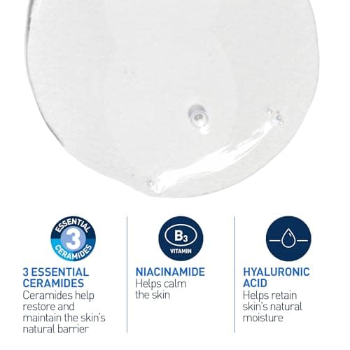 CeraVe Foaming Face Wash, Gel Face Cleanser for Normal to Oily Skin, Removes Excess Oil & Dirt, with Hyaluronic Acid, Niacinamide & Ceramides, Fragrance-Free, Recommended by Dermatologists, 562mL — view 2