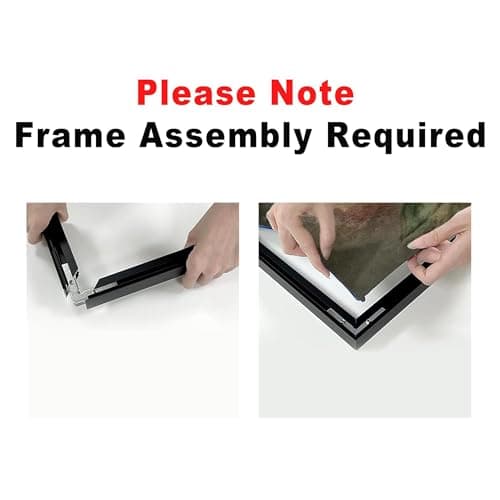 46"x46" XL Framed Wall Art Abstract Rustic Geometric Line Patter (Frame Assembly Required)