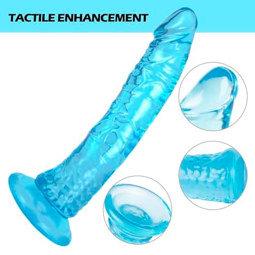 11'' Huge Realistic Dildo with Lifelike Texture,Big G spot Anal Dildos with Strong Suction Cup for Hands-Free Play, Giant Blue Dildo Soft and Firm Poke Suitable for Women/Men/Couples — view 2