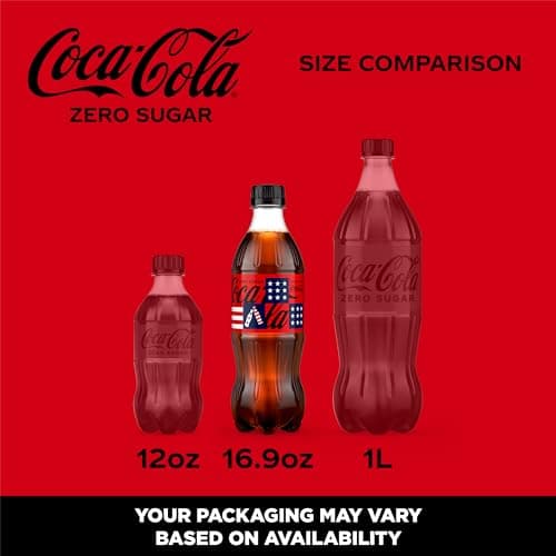 Coca-Cola Zero Sugar Soda Soft Drink Bottles, 16.9 fl oz, 6 Pack — view 4