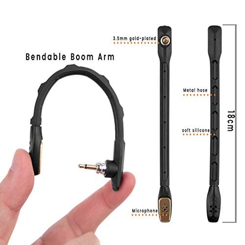 weishan A40 Mic, Microphone Replacement for Astro A40 / A40 TR Gaming Headset on PS5, PS4, Xbox One, PC, Mac, Phone, Noise Cancelling 3.5mm Black — view 5