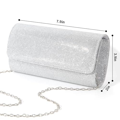 lovyoCoCo Evening Bag Clutch Purses for Women, Ladies Sparkling Party Handbag Wedding Bag — view 5