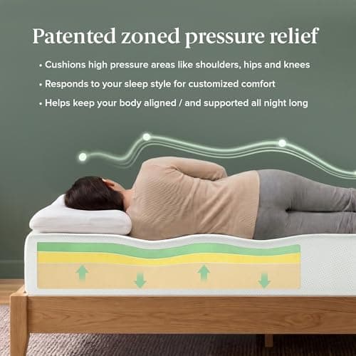 Zinus Green Tea Memory Foam Mattress 10 Inch, Pressure Relieving, Body Support, Naturally Fresh, Medium Firm, CertiPUR-US, Oeko-TEX Certified, Full — view 5