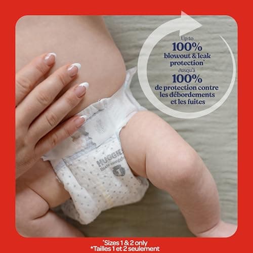 Huggies Size Newborn Diapers, Little Snugglers Baby Diapers, Size Newborn (up to 10 lbs), 84 Count, Packaging May Vary — view 5
