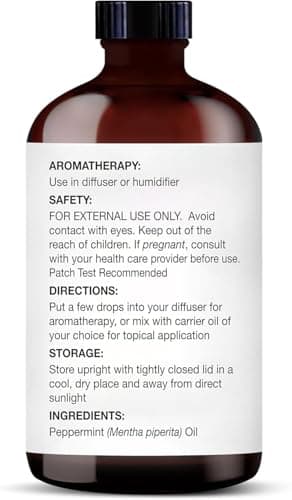 Majestic Pure Peppermint Essential Oil - Huge 118 ml - 100% Pure and Natural Oil for Soap Making Scent- Premium Grade with Glass Dropper — view 6