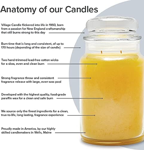 Village Candle Eucalyptus Mint Large Glass Apothecary Jar Scented Candle, 21.25 oz, Green — view 4