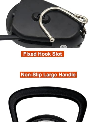 Fish Scale, Spring Hook Crane Scale Capacity 80lb. Travel with Tape Measure, Maximum Measuring 40in. Non-Slip Large Handle for Luggage Scale and Kitchen Scale. — view 2