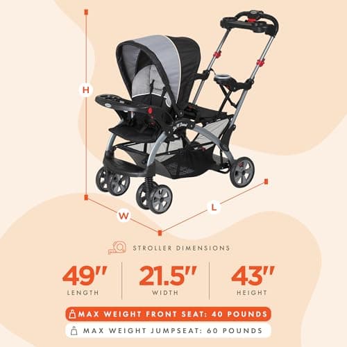 Baby Trend Sit N' Stand® Ultra Stroller, Phantom — view 2