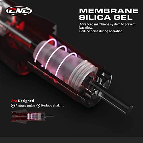 CNC 18RL Tattoo Needles Cartridge 20Pcs #12 Standard Disposable Needles Round Liner with Membrane EN04-20-1218RL — view 2