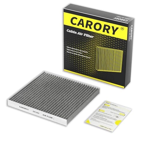 CARORY Cabin Air Filter w/Activated Carbon for Toyota Camry, Corolla, RAV4, Highlander, Lexus RX350, NX300, GX460, Subaru Legacy, Outback, Jaguar F-Pace, Land Rover Discovery, and More, CF285