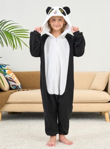 Kids Animal Onesie Pajamas Halloween Cosplay Costume Sleepwear 6 Years — view 2