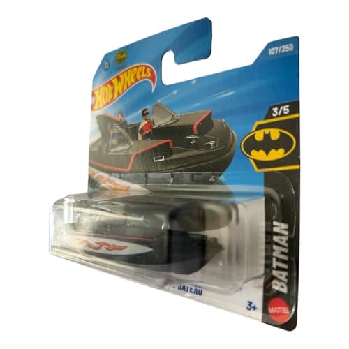 Hot Wheels 1966 Bat Boat [Black] Batman 3/5, 107/250, 1:64 Scale Diecast Toy Vehicle — view 2