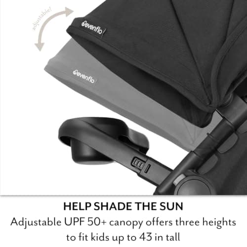 Evenflo Pivot Xpand NXT Travel System Featuring LiteMax NXT Infant Car Seat (Coal Black) — view 4
