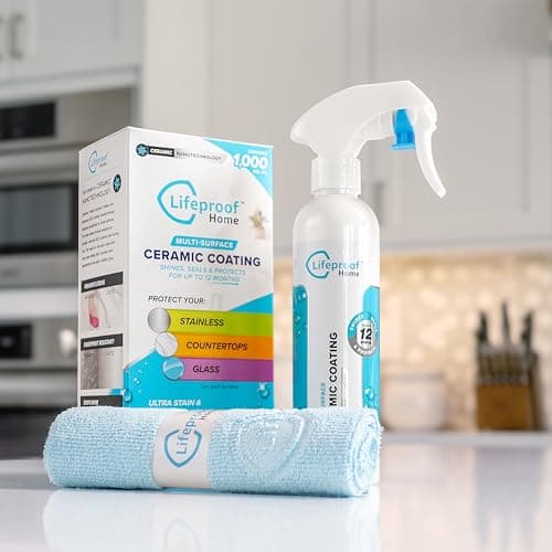 Lifeproof Ceramic Coating Spray Kit - Shine, Seal & Protect Kitchen & Bath Surfaces, Repels Stains & Grime — view 2