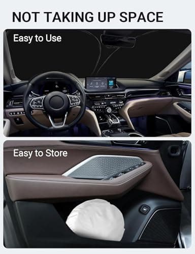 Proadsy Front Windshield Sun Shade Foldable Sunshade Protector Sun Visor Custom Fit 2022-2025 Acura MDX SUV, Base, Sport, Hybrid, A-Spec Accessories 2025 Upgrade — view 7
