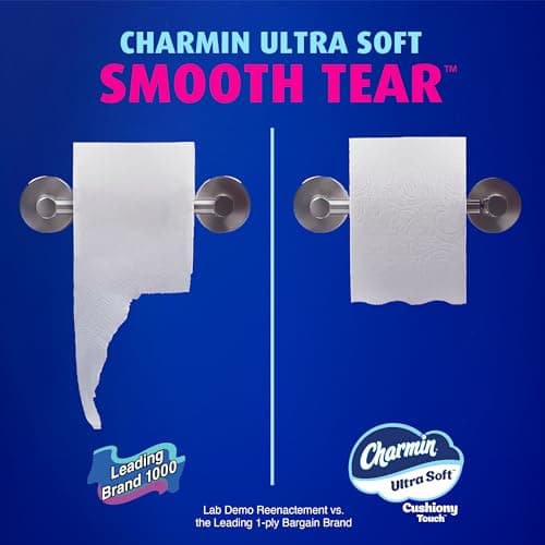 Charmin Ultra Soft Cushiony Touch Toilet Paper, 6 Family Mega XL Rolls = 42 Regular Rolls — view 7