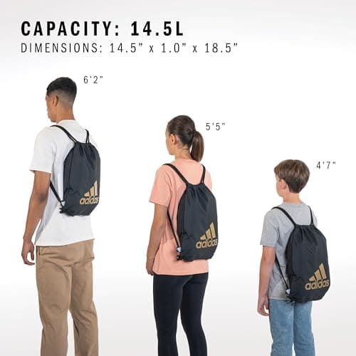adidas Ready Sackpack – Drawstring Backpack Gym Bag, 13L — view 4