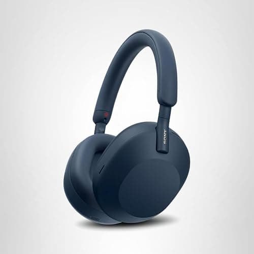 Sony WH-1000XM5 Premium Noise Canceling Headphones, Auto NC Optimizer, 30-Hour Battery, Alexa Voice Control, Midnight Blue — view 15
