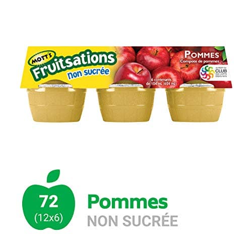 Mott's Fruitsations Apple Sauce, Unsweetened, 104 mL per Unit, Pack of 72 — view 3