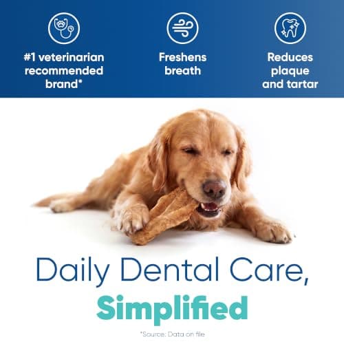 Virbac C.E.T.® Enzymatic Oral Hygiene Chews for Dogs, X Small - Plaque & Tartar Control - Single Layer Beefhide with Exclusive Dual-Enzyme System & Tasty Chicken Flavor - Easy to Give Dog Dental Chew — view 3