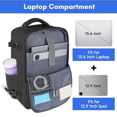 Taygeer Travel Laptop Backpack for Men, Airplane Approved Travel Backpack — view 4