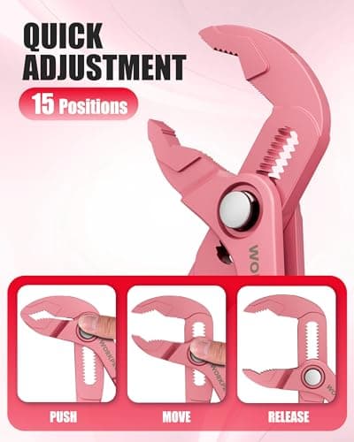 WORKPRO Mini Water Pump Pliers, 4-Inch Groove Joint Pliers for Tight Spaces — view 3
