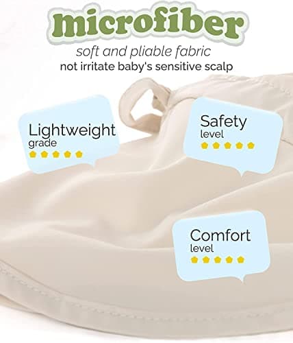 FURTALK Baby Sun Hat with Neck Flap UPF 50+ Adjustable Baby Boys Girls Summer Beach Hat for Traveling Swim Hat Beige — view 3