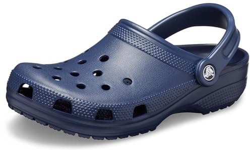 Crocs Unisex-Adult Classic Clogs, Navy, 12 Women/10 Men