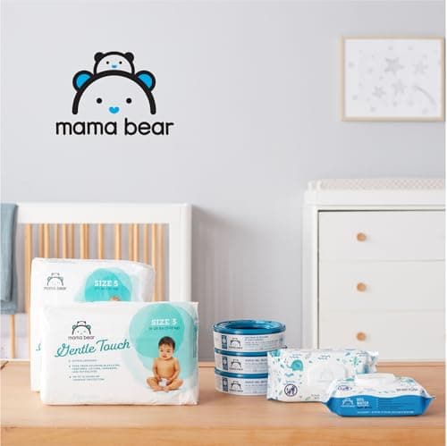 Amazon Brand - Mama Bear 99% Water Baby Wipes, Hypoallergenic,formulated without Fragrance, 72 Count — view 6