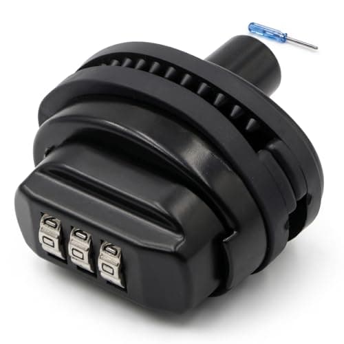 RioRand 3-Digit Combination Trigger Lock Resettable Gun Safety Lock with Rubber Pads Compatible with Pistols Handguns Rifles Shotguns (Pure Black)