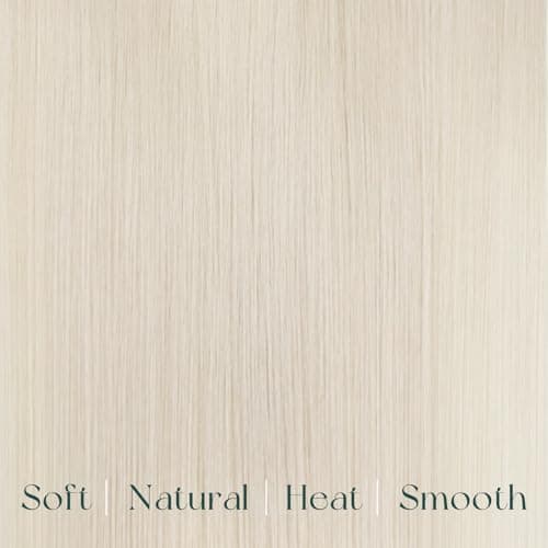 Easyouth Hair Extensions For Women Clip in Blonde Remy Human Hair Clip in Extensions White Blonde Clips in Extension for Short Straight Hair 12 Inch 7Pcs 80G