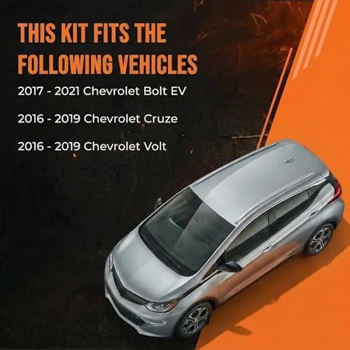 MAX Advanced Brakes Brake and Rotor Kit Front & Rear for 2016 to 2019 Chevrolet Cruze, Volt, 2017 to 2021 Chevrolet Bolt EV | Carbon Ceramic Pads & Rotors | OE Replacement Brake Kit
