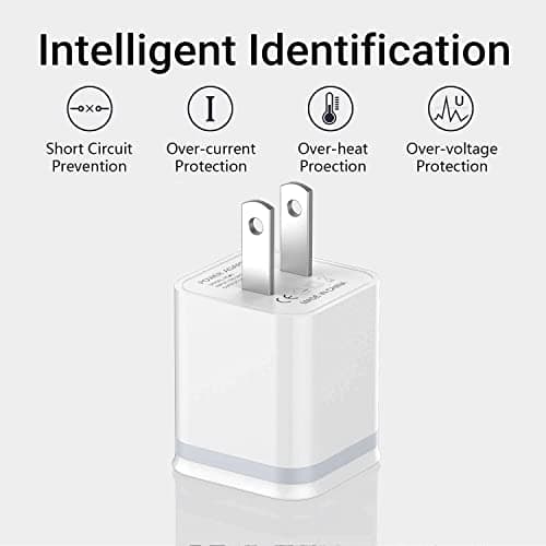 USB Wall Charger, LUOATIP 3-Pack 2.1A 5V Dual Port Cube Power Adapter Plug Block Charging Box Brick for iPhone 14 13 12 11 Pro Max SE XS XR X 8 7 6 6S Plus, Galaxy, LG, Moto, Android Phones