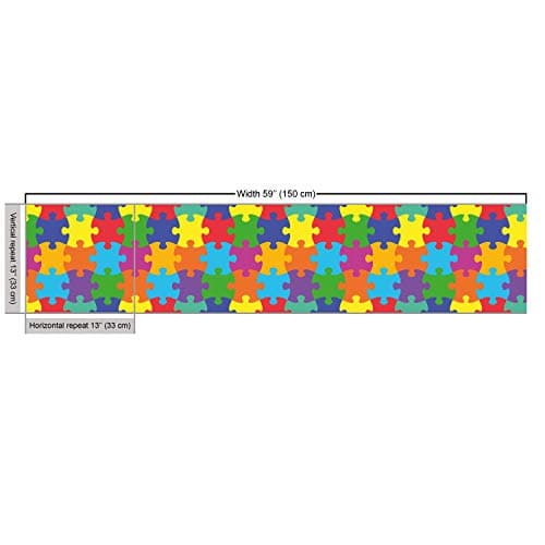 Ambesonne Colorful Fabric by The Yard, Theme Inspired Rainbow Colored Game Parts Covered Illustration Playroom Inspired Decor, Essentials Material for Upholstery and Home Accent, 1 Yard, Orange Yellow — view 2