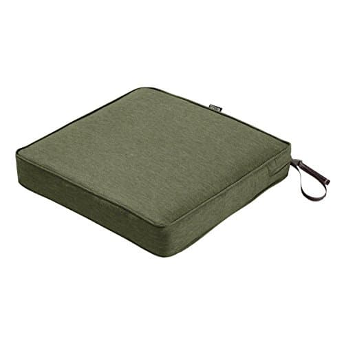 Classic Accessories 62-010-HFERN-EC Montlake Seat Cushion Foam and Slip Cover, Heather Fern, 21" Wide x 21" deep x 3" Thick