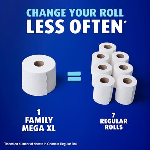 Charmin Ultra Soft Cushiony Touch Toilet Paper, 6 Family Mega XL Rolls = 42 Regular Rolls — view 3