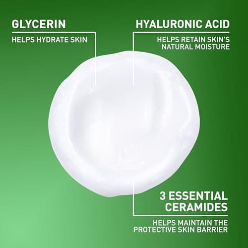 CeraVe Hydrating Facial Cleanser, Moisturizing Face Wash For Dry Skin, Hyaluronic Acid + Ceramides + Glycerin, Hydrating Cleanser For Normal To Dry Skin, National Eczema Association Certified, 8oz — view 2
