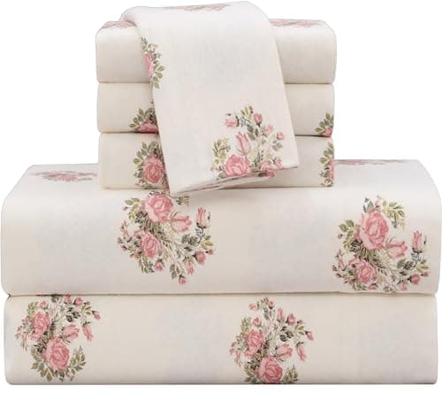 RUVANTI Flannel Sheets Queen Size 6 Pcs - 100% Cotton Double Brushed Bed Sheets, Deep Pockets 16 Inches Queen Sheet Set, All Seasons Breathable, Extra Soft & Comfy, Sowear — view 7