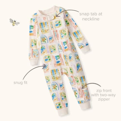 Burt's Bees Baby Unisex Footless Sleeper Pajama, 1-Pc Zip-Up Footie Pajama — view 5