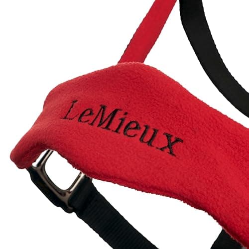 LeMieux Vogue Fleece Headcollar - Halter & Leadrope (Chilli - Pony) — view 4
