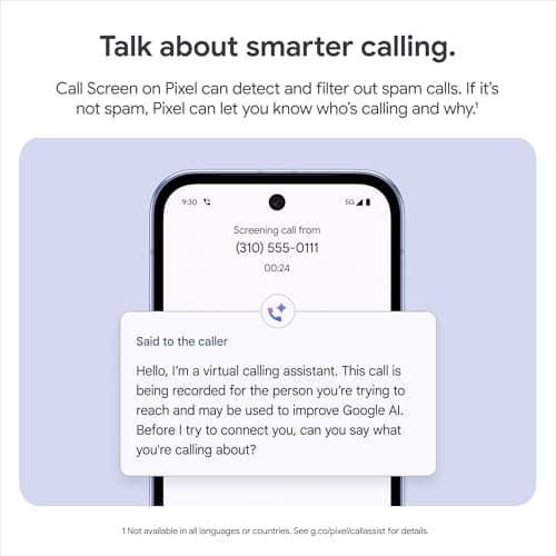 Google Pixel 9a - 128 GB -Unlocked Android Smartphone with AI Camera, All-Day Battery and Powerful Security - Obsidian — view 4