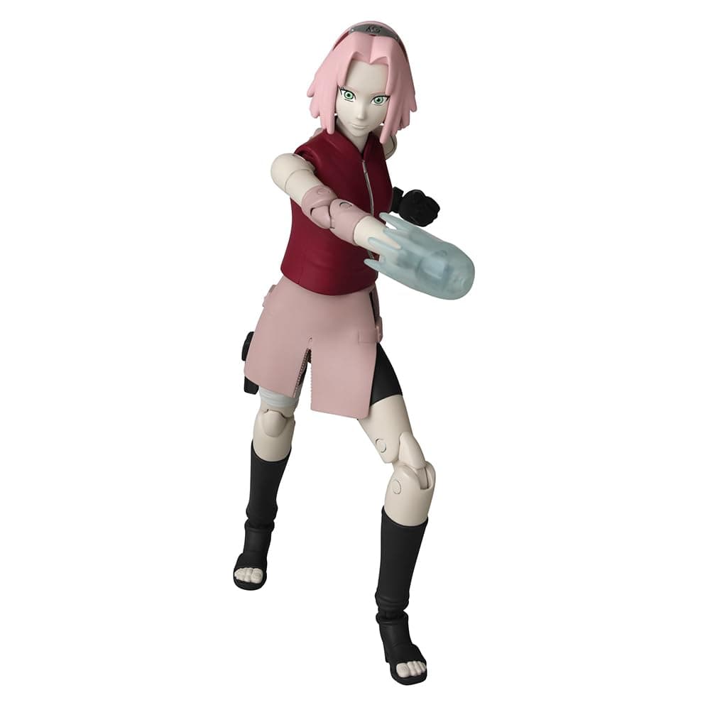 BANDAI - Naruto Shippuden Anime Heroes Figura de Acción Sakura Haruno 17cm - 36909 Multicolor - Figuras articuladas poseable con Manos y Accesorios Intercambiables. — view 2