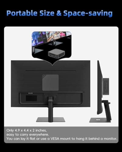 Mini PC, AMD Ryzen 5 3500U (Beats 4300U/N150/N100), 8GB RAM 256GB SSD — view 6