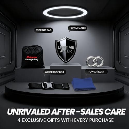 Multi-Layer Car Cover Custom Fit for Toyota Highlander(2001-2026), 100% Waterproof All Weather for Automobiles, Gift with Towel, Heavy Duty Car Covers for Rain Sun UV Protection with Door Zipper — view 6