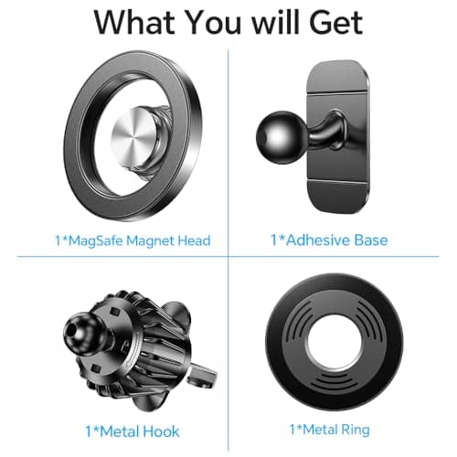 Kaistyle for Magsafe Car Mount【Strong Magnets】Magnetic Phone Holder for Car Phone Holder Mount Dash Mounted Holders Phone Holders for Your Car Accessories for Women Men for iPhone 17 Pro Max 16 15 14 — view 7